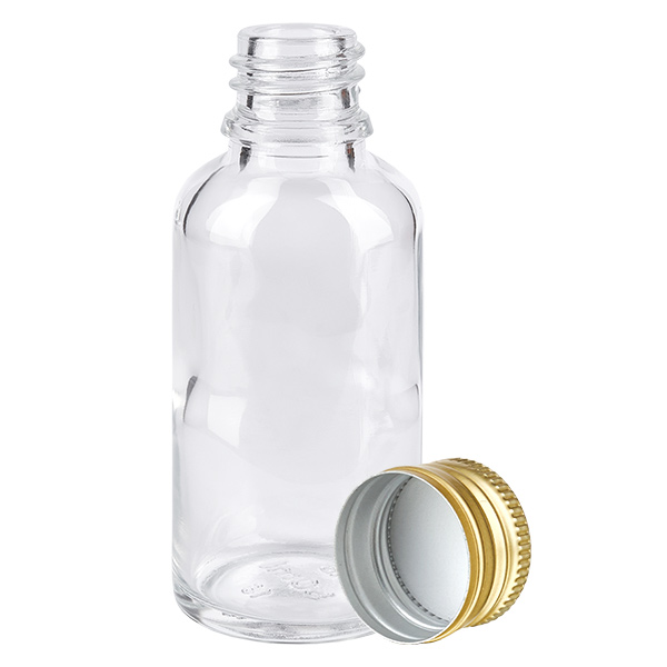 30ml flacon 11mm SV aluminium-goud STD ClearL. UT18/30
