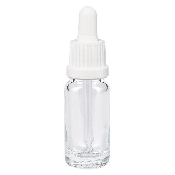 Pipetfles helder 10ml, pipet wit VR Pipetfles helder 10ml, pipet wit VR