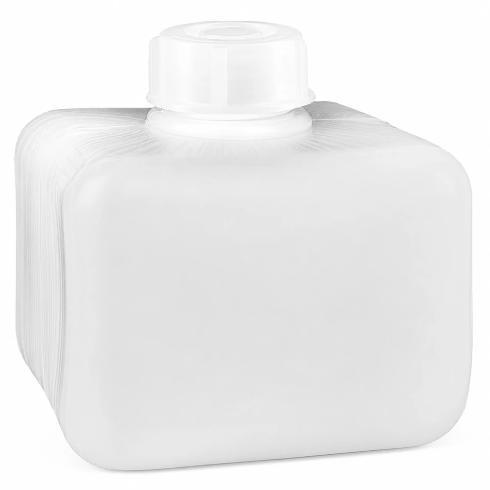 Chemicaliënfles 250 ml, nauwe hals, incl. sluiting GL 28 Chemicaliefles 250 ml PE-HD-kunststof, geschikt voor levensmiddelen, zuurbestendig, naturelkleurig, wit