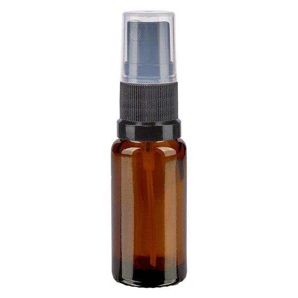 Bruin glazen flessen 10ml met zwart pompverstuiver Bruin glazen flessen 10ml met zwart pompverstuiver