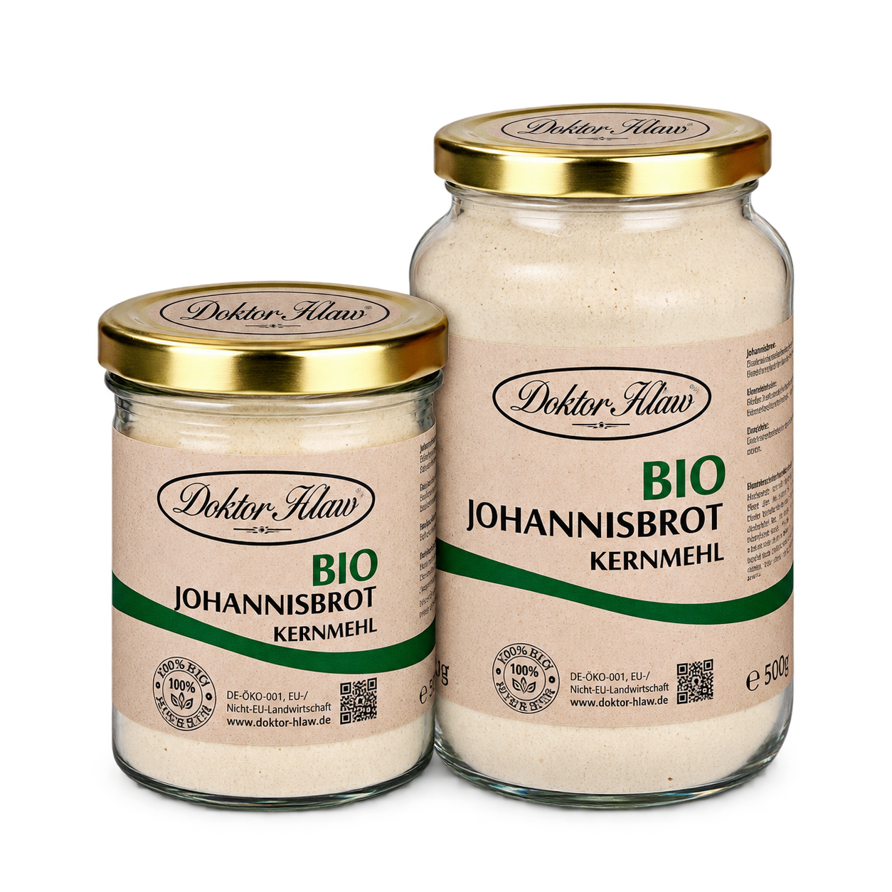 Biologische johannesbroodpitmeel