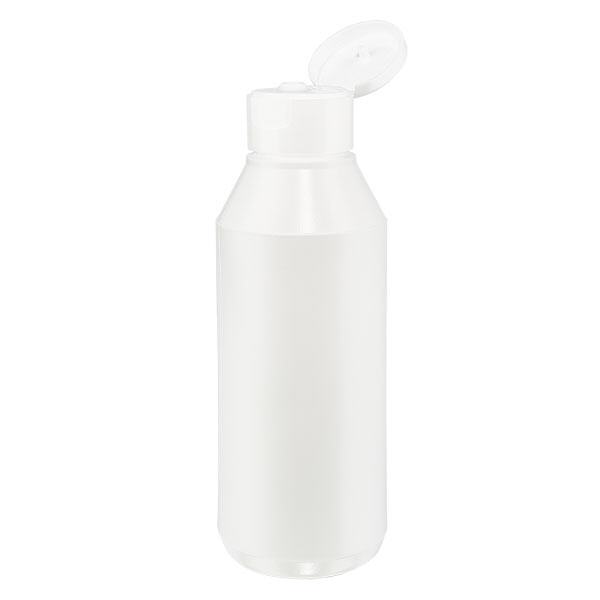 Lotionfles van 250 ml met scharnierend deksel Lotionfles van 250 ml met scharnierend deksel