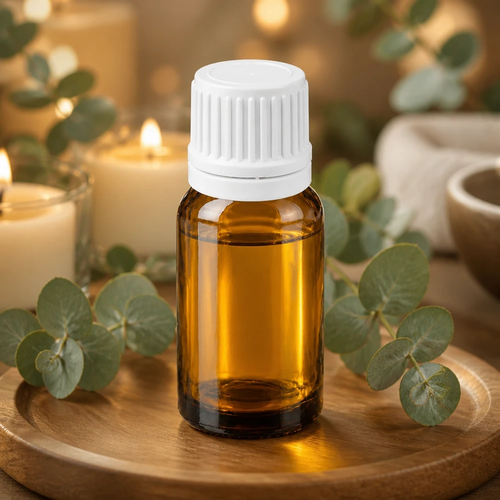 10ml Druppelflesje 0.7mm wit OV BrownLine UT18/10 10ml BrownLine druppelflesje met witte dop voor aromatherapietoepassingen