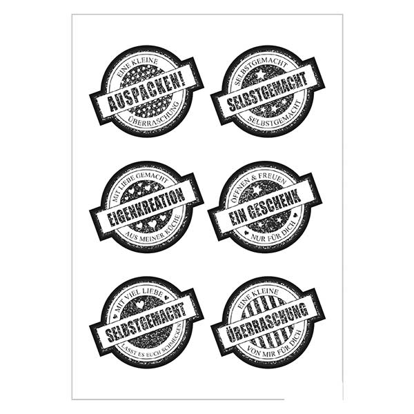 Sticker “Cadeau” (12 stickers met glitter) ø34mm | 2 vellen = 12 papieren stickers. Sticker “Cadeau” (12 stickers met glitter) ø34mm | 2 vellen = 12 papieren stickers.
