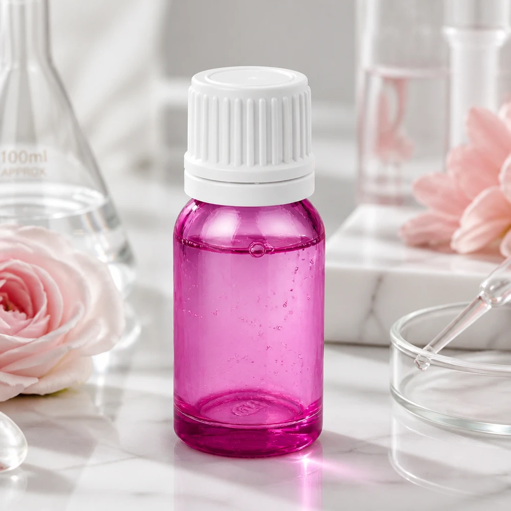 10ml druppelflesje 0.7mm wit Originality schroefdop PurpleLine UT18/10 PurpleLine 10ml flesje met precieze 0,7mm druppelaar voor apotheek en aromatherapie UT18/10