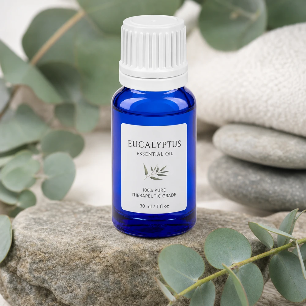 Medisch 10ml glazen flesje blauw met witte verzegelstop voor vloeistoffen