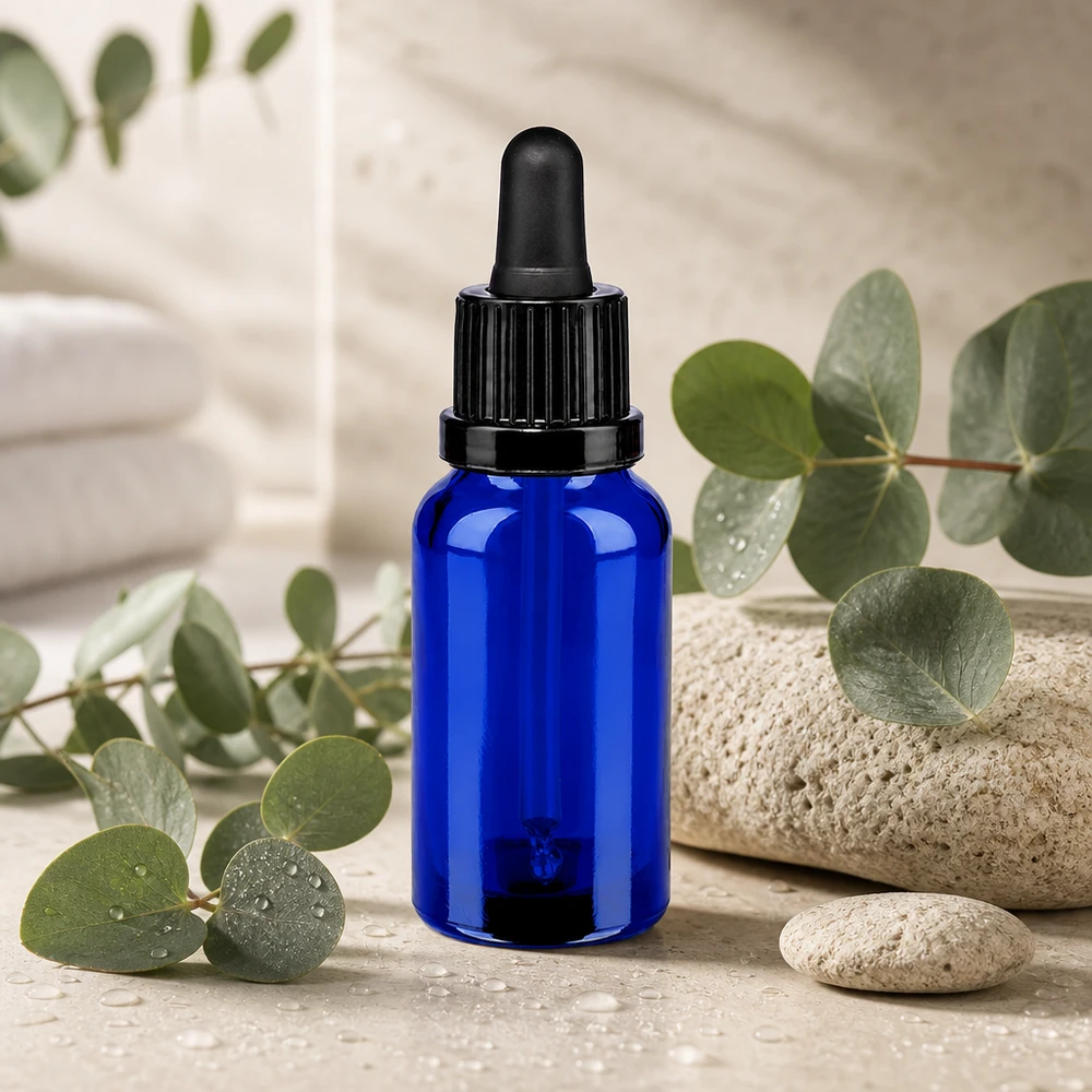 20ml BlueLine flesje met robuust UT18/20 sluitsysteem voor veilig bewaren