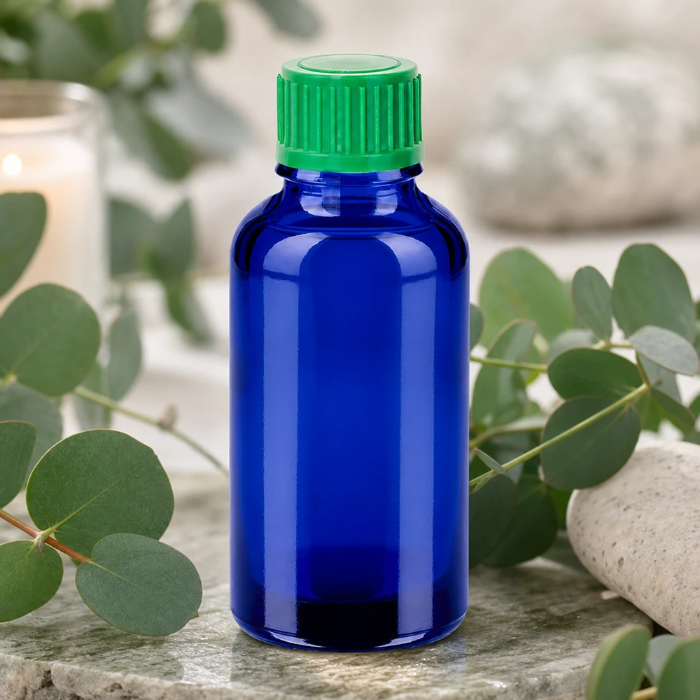 Ergonomische druppelflacon 30ml met anti-slip groene dop voor eenvoudig gebruik
