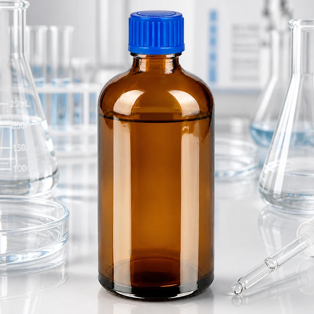 Chemische opslag 100ml glazen fles met corrosiebestendig materiaal STD kwaliteit