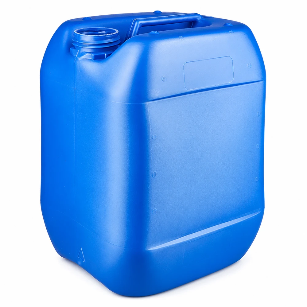 HDPE-jerrycan van 10 liter in blauw zonder dop, voor opslag en transport