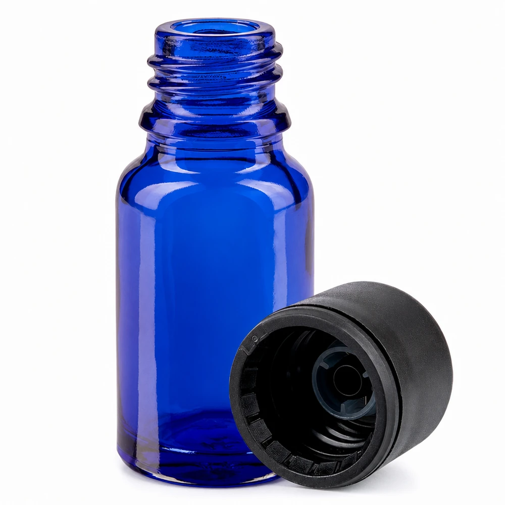 10ml fles 11mm SV zwart OV BlueLine UT18/10