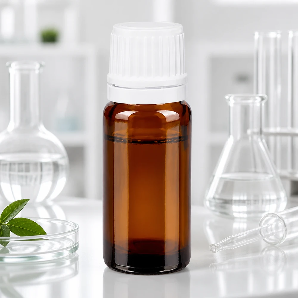 Professionele ApoGlas-fles van 10 ml met fraudebestendige witte dop