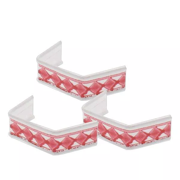 100 x U-Clip van papier, lengte 40, rood/wit 100 x U-Clip van papier, lengte 40, rood/wit