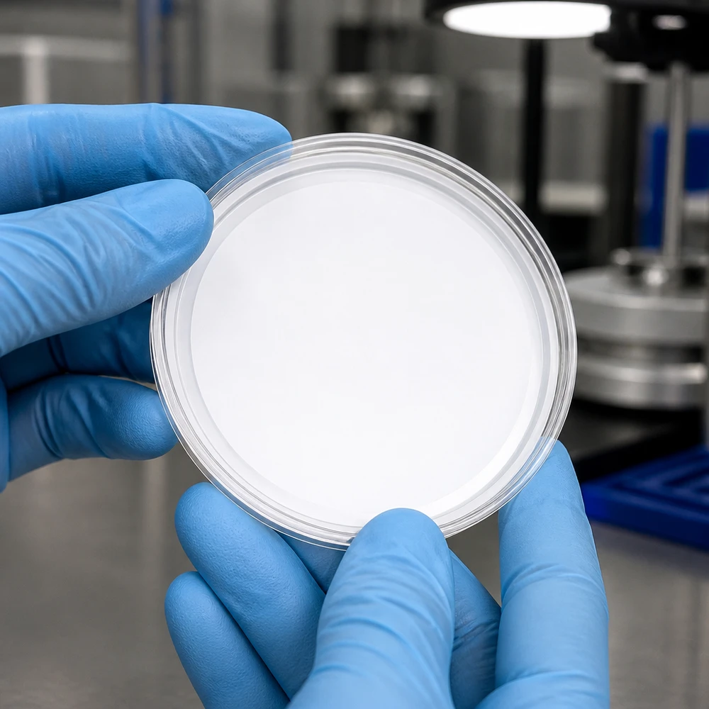 63 mm TO63 BasicSeal-deksel UNiTWIST wit, met transparante rand en zichtbare kunststof lip