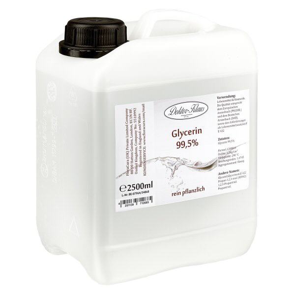 Glycerine 99.7% in 2,5 liter HDPE bus VR - E 422