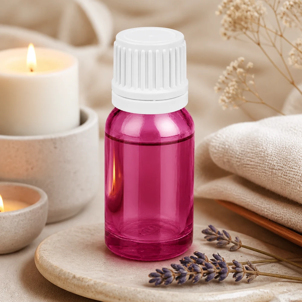 Hoogwaardige druppelflacon 10ml in een elegant paars ontwerp voor hoogwaardige essences en serums