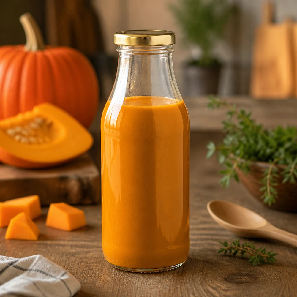 Glazen fles van 330 ml + BasicSeal-deksel goud UNiTWIST UNiTWIST-fles van 330 ml van helder glas met een gouden draaidop voor sappen en smoothies