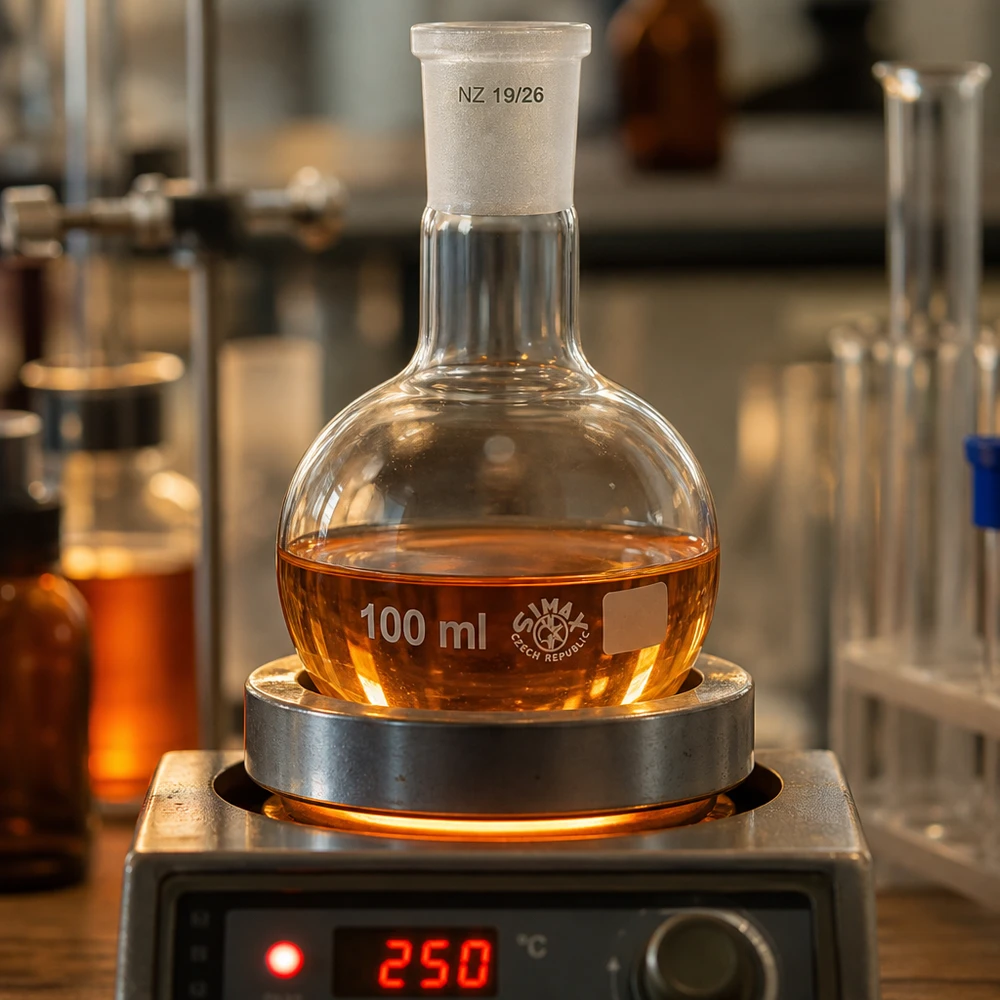 100 ml kogelkolf met mat geslepen verbindingsstuk - ergonomische vorm voor veilig gebruik