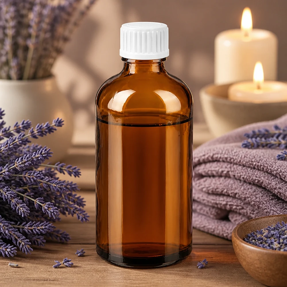 100 ml amberkleurige glazen fles met STD schroefdraad voor professionele toepassingen