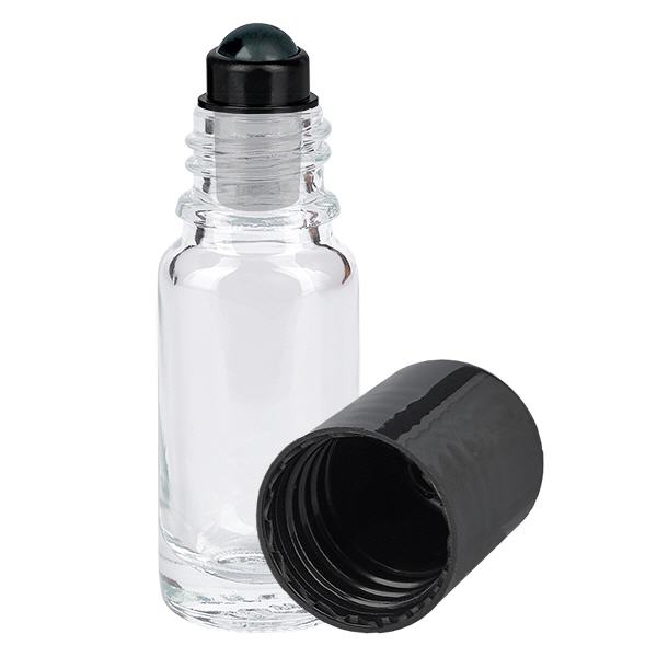 Glas deostick fles helder 10ml, lege deo roller (Roll On) Glas deostick fles helder 10ml, lege deo roller (Roll On)