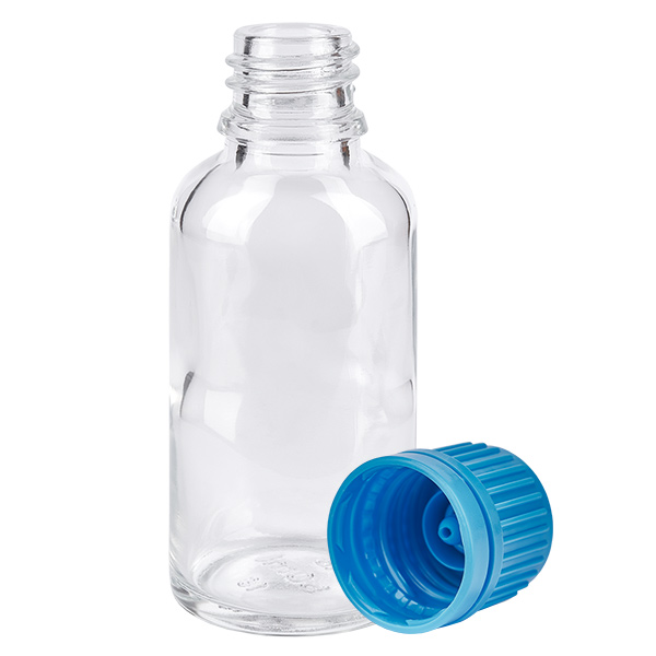 30ml flacon 11mm SV blauw OV ClearLine UT18/30 30ml flacon 11mm SV blauw OV ClearLine UT18/30