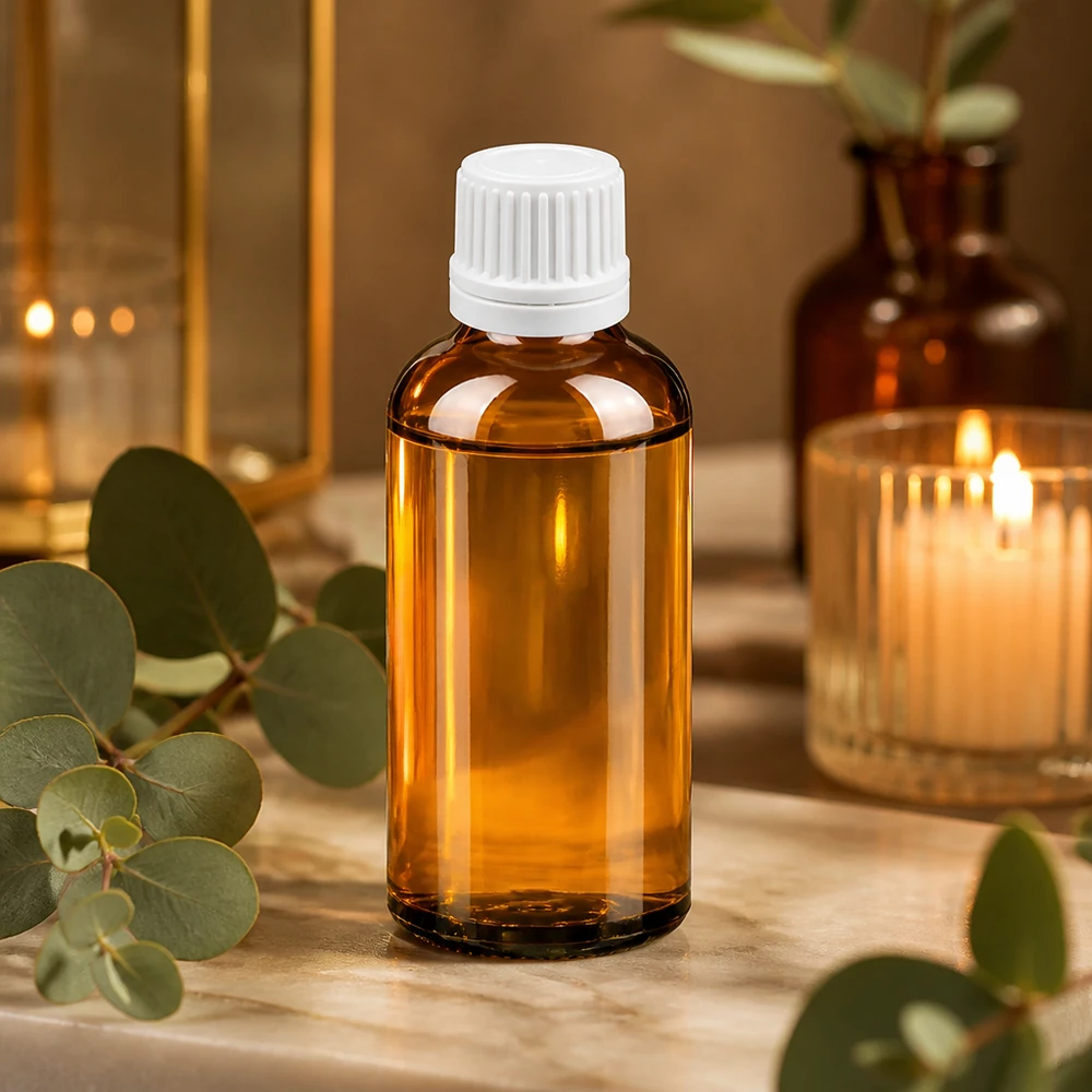 Professionele BrownLine druppelfles 50ml met 0,7mm opening voor aromatherapie en wellness