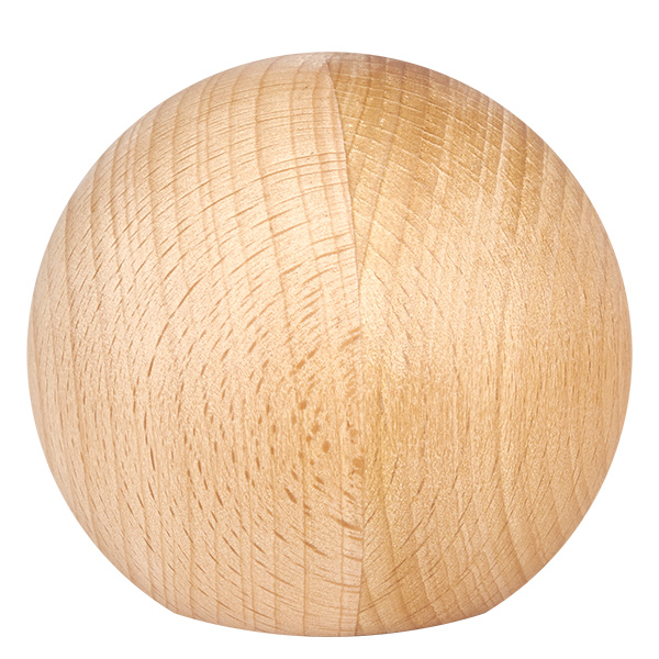 UNiTWIST Houten bal WECK RR80 UNiTWIST beukenhouten bal voor WECK RR80 - Detailweergave van de natuurlijke houtstructuur en -nerf