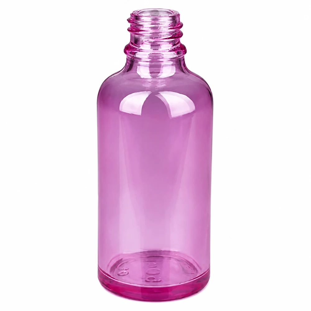 50ml sprayflacon wit/transparant Standaard PurpleLine UT18/50 50ml flesje met STD-draad transparant roze voor mobiel gebruik onderweg