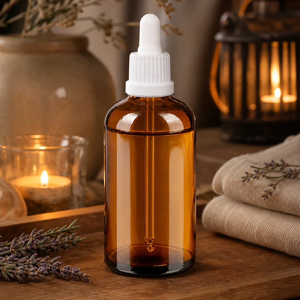 100ml pipetfles wit OV BrownLine UT18/100 Praktische doseerfles van 100 ml met witte dop voor nauwkeurig druppelen