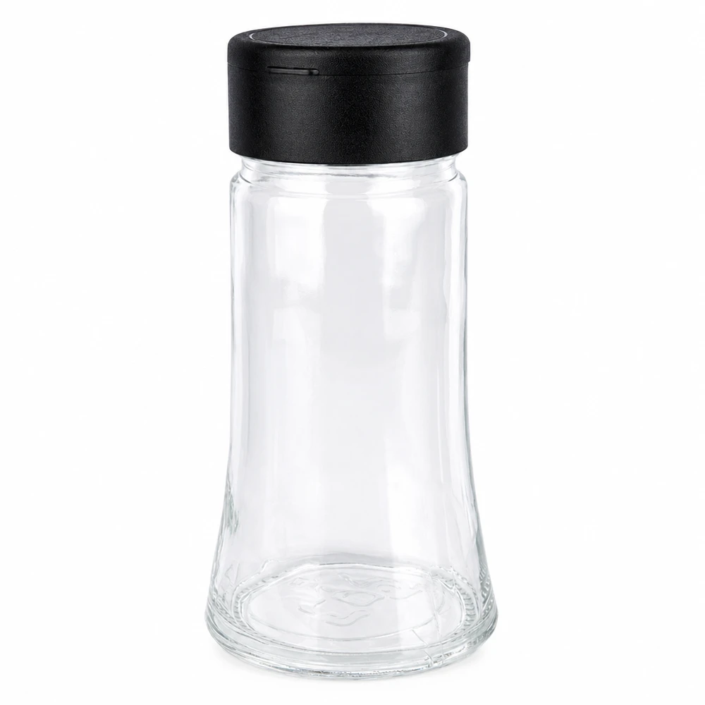 Zout-/kruidenpotje 95 ml met strooier, zwart Zout-/kruidenpotje 95 ml met strooier, zwart