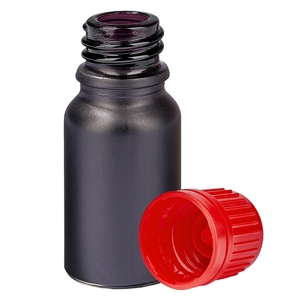 10ml fles 11mm SV rood OV BlackLine UT18/10 10ml fles 11mm SV rood OV BlackLine UT18/10