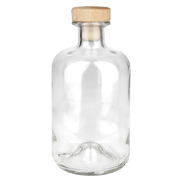 500 ml apothekersfles Luna met houten handvat en kurk UNiTWIST® 500 ml apothekersfles Luna met houten handvat en kurk UNiTWIST®
