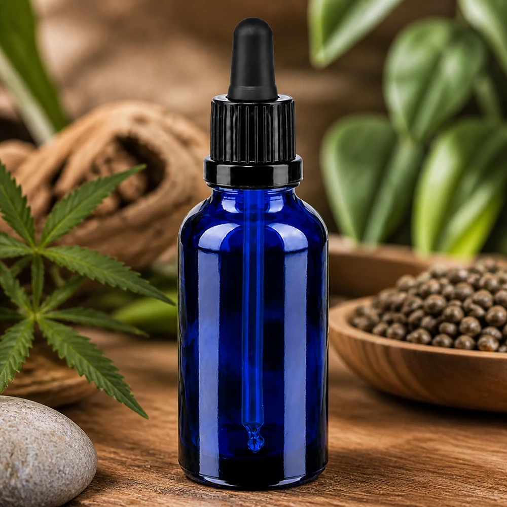 Kleine druppelflacon van 30 ml, ideaal voor op reis en onderweg dankzij handig formaat en veilige dop