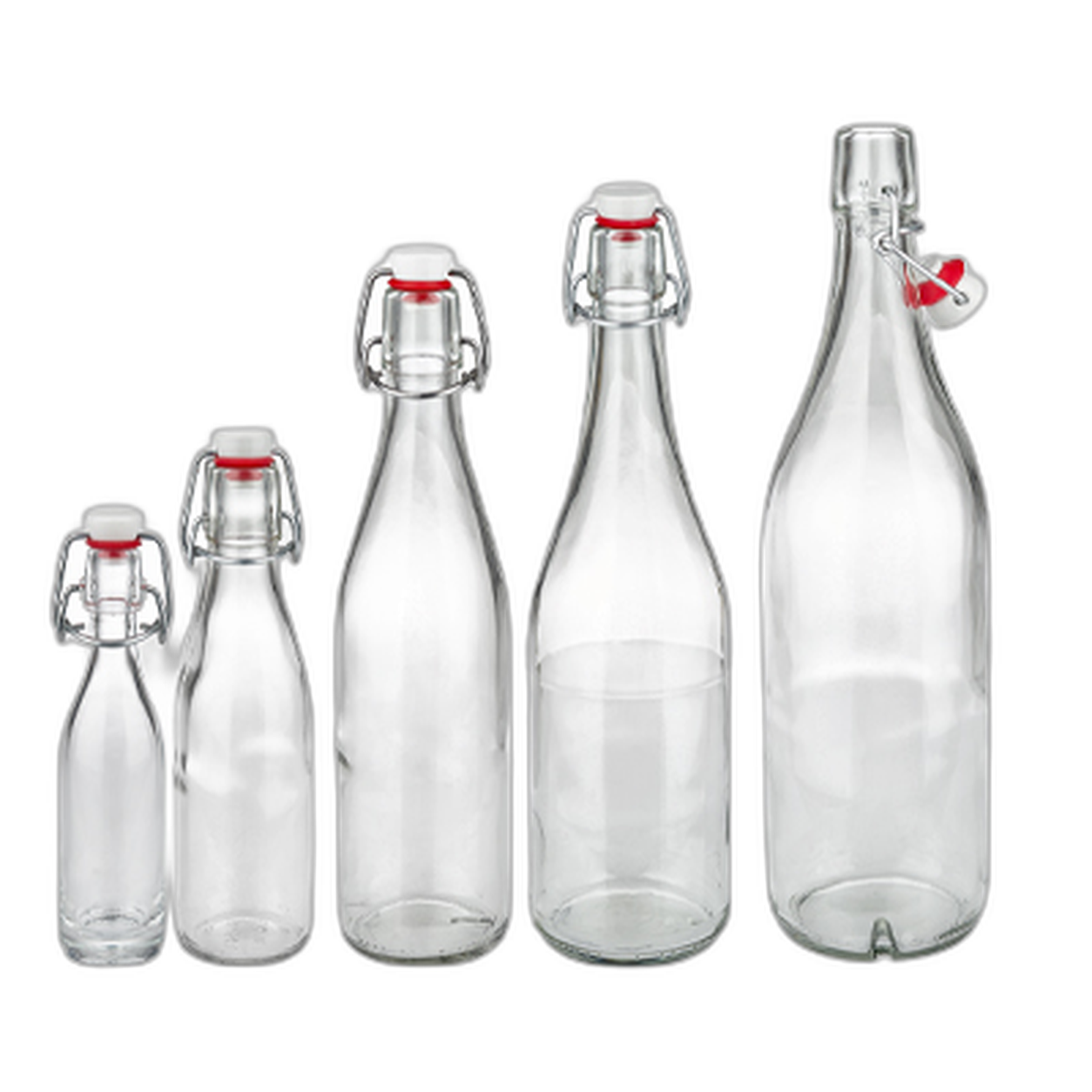 Scharnierende flessen met dop
