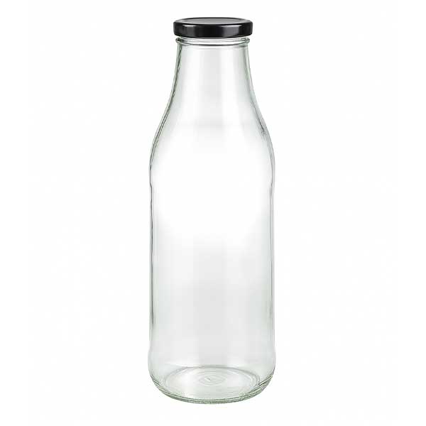 1000ml fles met BasicSeal deksel zwart UNiTWIST