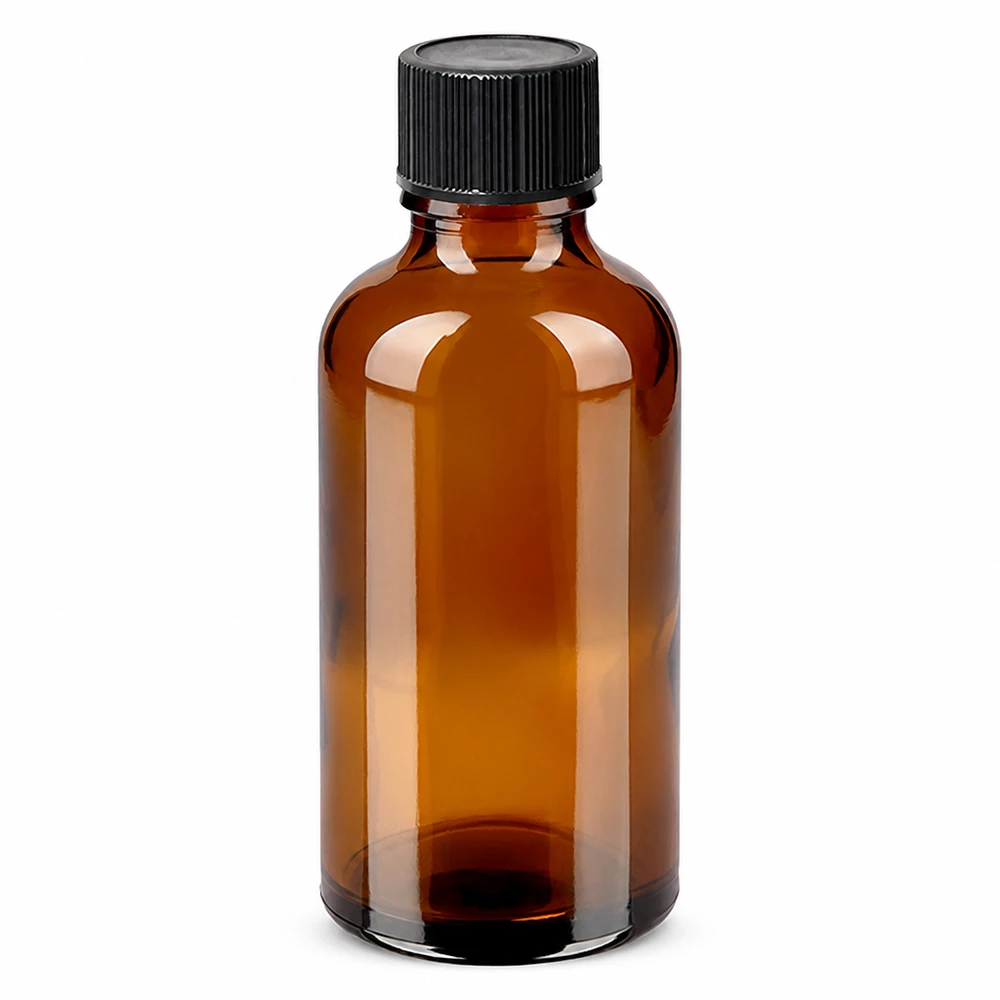 Compacte BrownLine druppelfles van 50 ml met 1 mm doseeropening voor nauwkeurig portioneren
