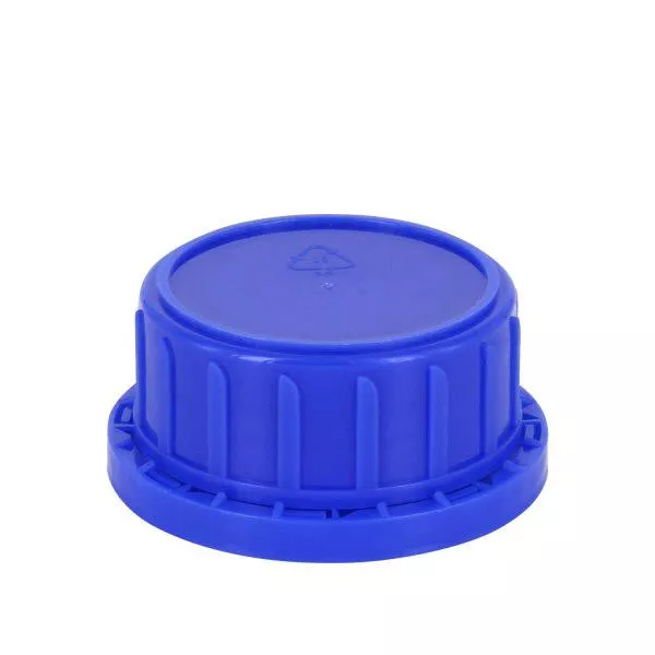 Schroefsluiting VR DIN 54 blauw met conusafdichting, passend op flessen met wijde hals 500ml en 1000ml (A Schroefsluiting VR DIN 54 blauw met conusafdichting, passend op flessen met wijde hals 500ml en 1000ml (A