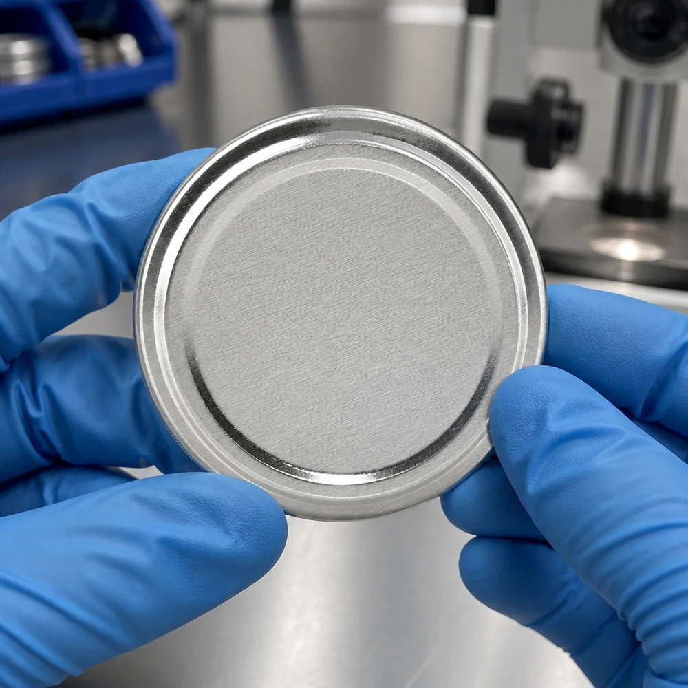 Detailweergave randprofiel 58 mm BasicSeal Twist-Off-deksel TO58 zilver UniTwist, gezien van onderaf