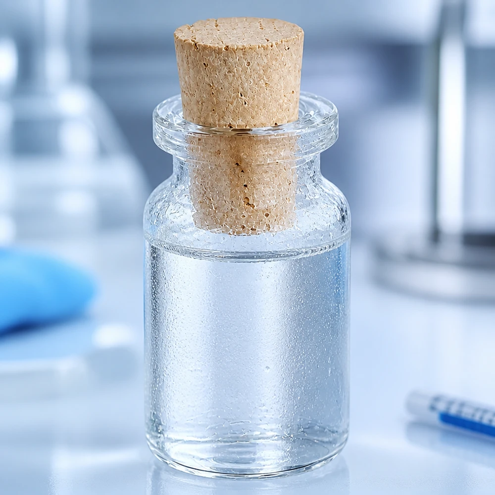 Injectiefles helder glas 5ml met kurk 11/14mm Apothekerflasche aus Klarglas 5ml mit passgenauem Korken 11/14mm für Flüssigkeiten geeignet