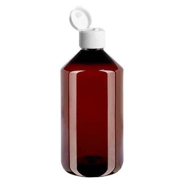 PET fles 750ml met witte verzegelstop PET fles 750ml met witte verzegelstop