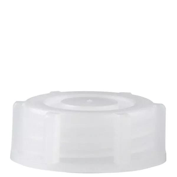 Schroefsluiting voor 1000 ml laboratoriumfles met nauwe hals transparant 28 mm