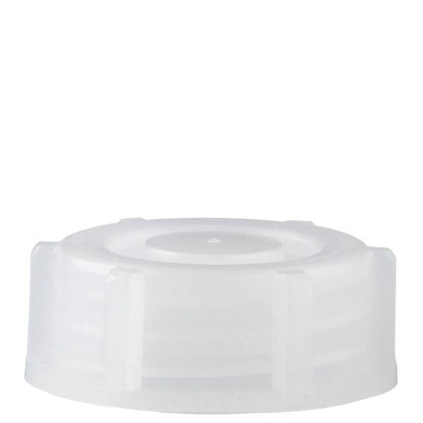 Schroefsluiting voor 1000 ml laboratoriumfles met nauwe hals transparant 28 mm Schroefsluiting voor 1000 ml laboratoriumfles met nauwe hals transparant 28 mm