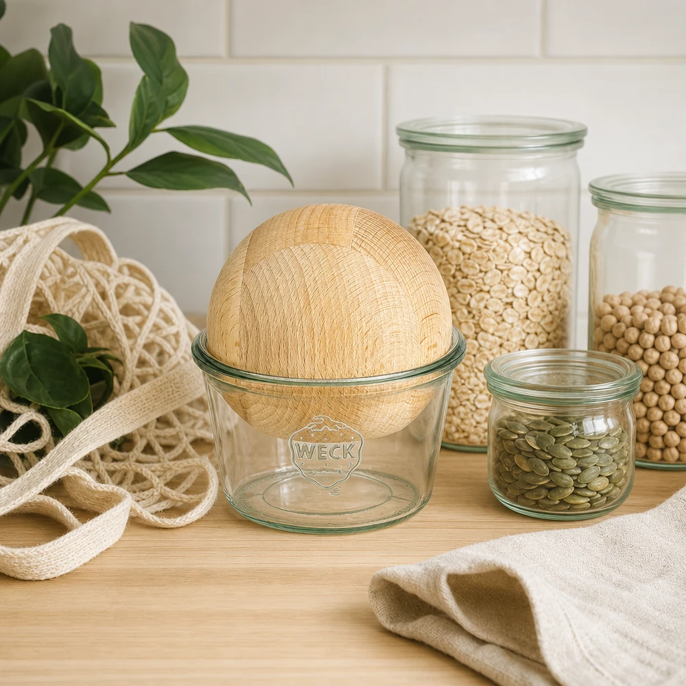 WECK voorraadpot 370ml RR100 duurzaamheid zero waste keuken beuken bol voorraadpotten peulvruchten eco lifestyle
