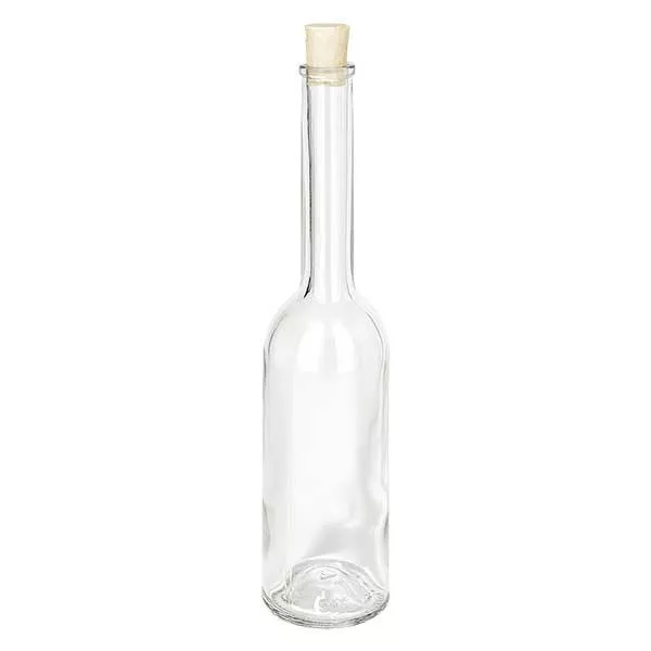 Kurkfles Oprada 200ml helder, opening 13.5 mm, incl. kurk 14/17