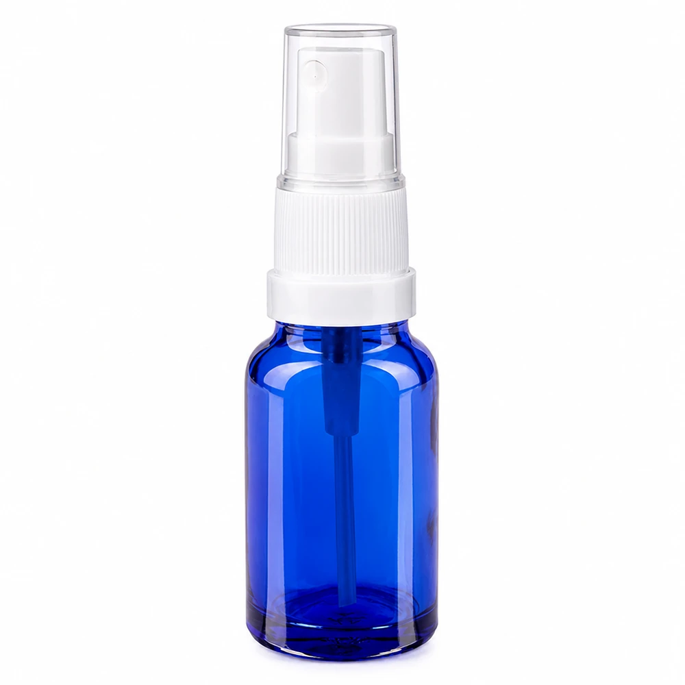 10ml spuitfles wit/tr. STD BlueLine UT18/10 10ml blauwe spuitfles met transparant ontwerp perfect voor DIY cosmetische producten