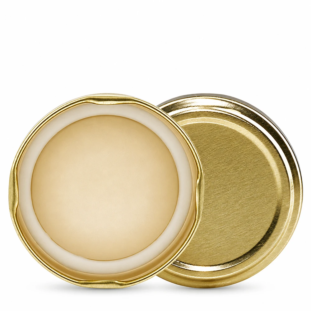 66 mm BasicSeal-deksel goud (TO66) UNiTWIST BasicSeal TO66 deksel 66 mm UNiTWIST afdichtingsvlak en buitenkant goud metallic