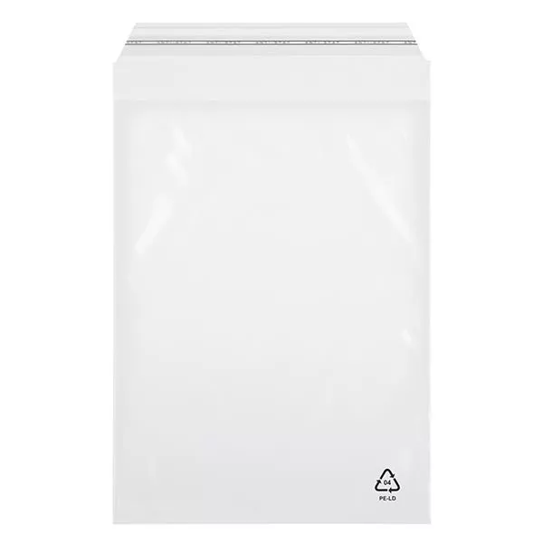 100 zakken met zelfklevende sluiting 120x230 mm met afgeschuinde flap 50 mm dikte: 60 mµ 100 zakken met zelfklevende sluiting 120x230 mm met afgeschuinde flap 50 mm dikte: 60 mµ