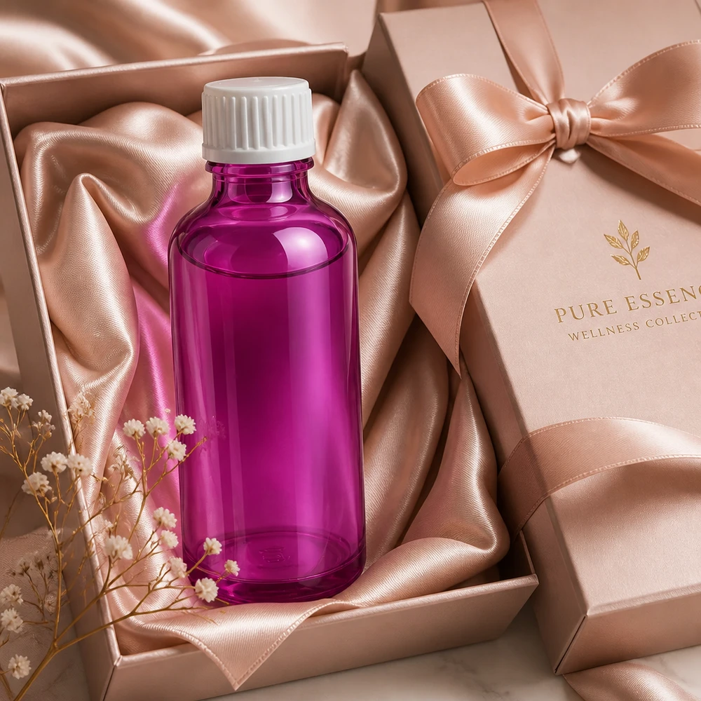 50ml druppelflacon met UT18 draad in paars voor het professioneel aanbrengen van serums en tincturen