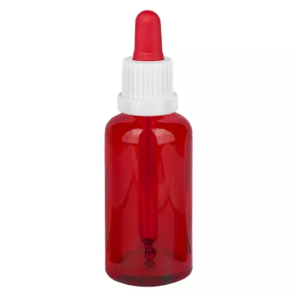 50ml pipetfles wit/rood OV RedLine UT18/50 50ml pipetfles wit/rood OV RedLine UT18/50