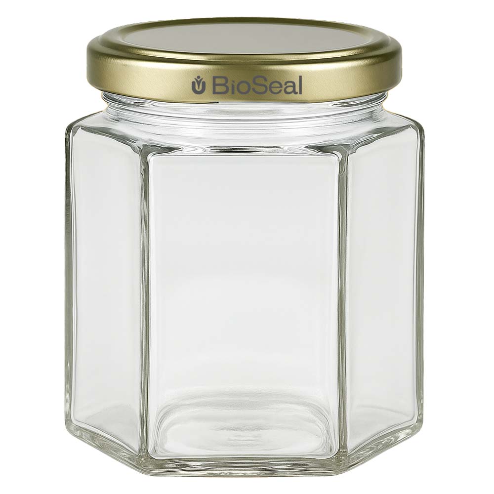 Honingpot 250 g met gouden BioSeal UNiTWIST-deksel